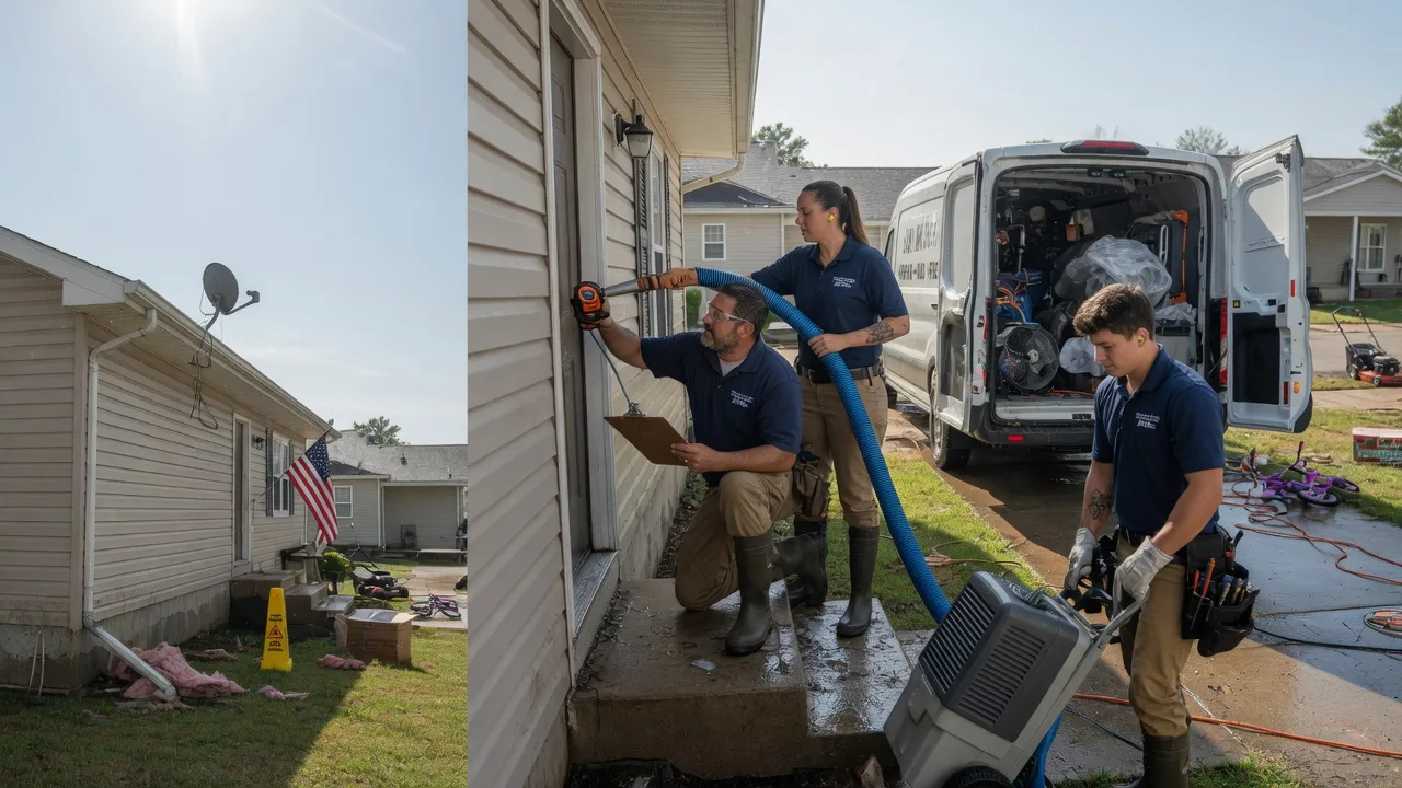 Ceiling Water Damage Restoration in Danville, KS near me